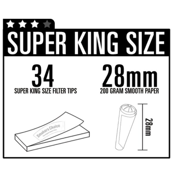 Smokers Choice - Super King Size Black - NordicWeed