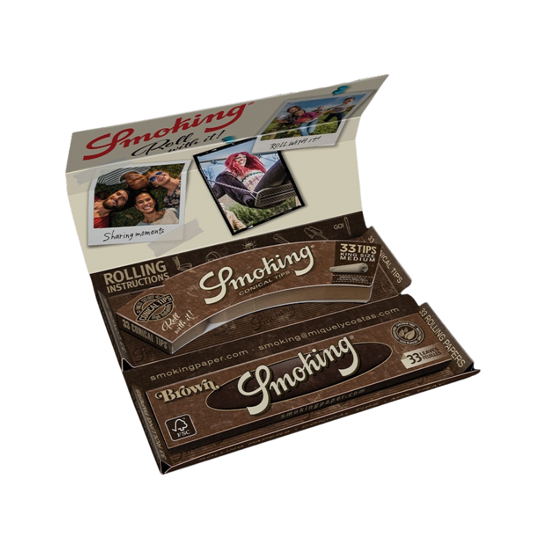 Brown Luxury Rolling Kit 2 i 1